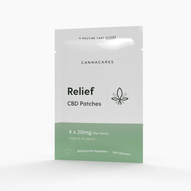 4 x 20mg Relief CBD 'Trial Patches' (1pk)
