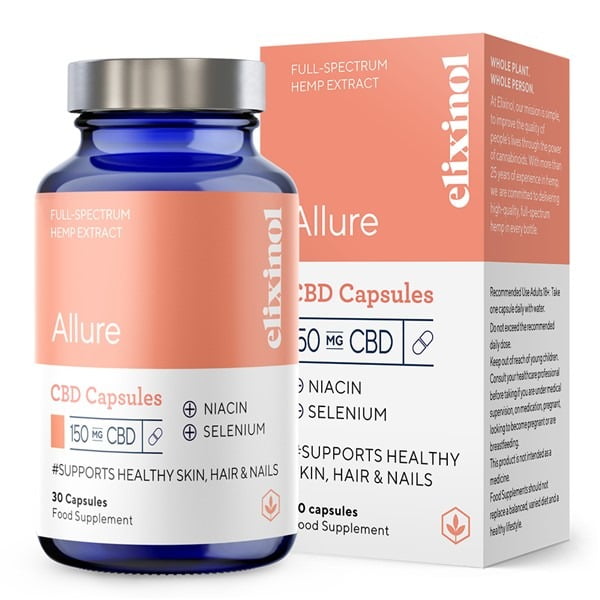 Elixinol 300mg CBD Allure Capsules – 30 Caps