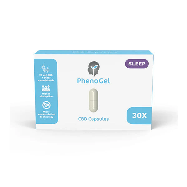 PhenoGel CBD Sleep 600mg CBD Capsules – 30 Caps