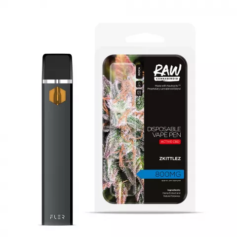 Raw Cannabinoid Neutractiv ™ Active CBD Disposable Vape Pen - Zkittles - 800MG
