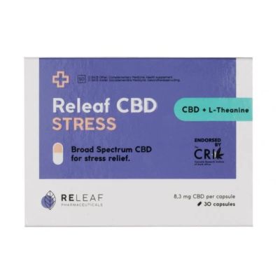 Releaf Cbd Stress Capsules 250mg 30s