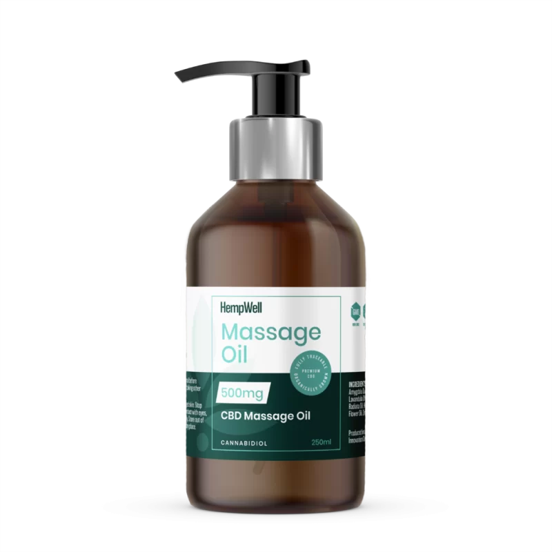 CBD Massage Oil | 500mg CBD | 250ml Bottle