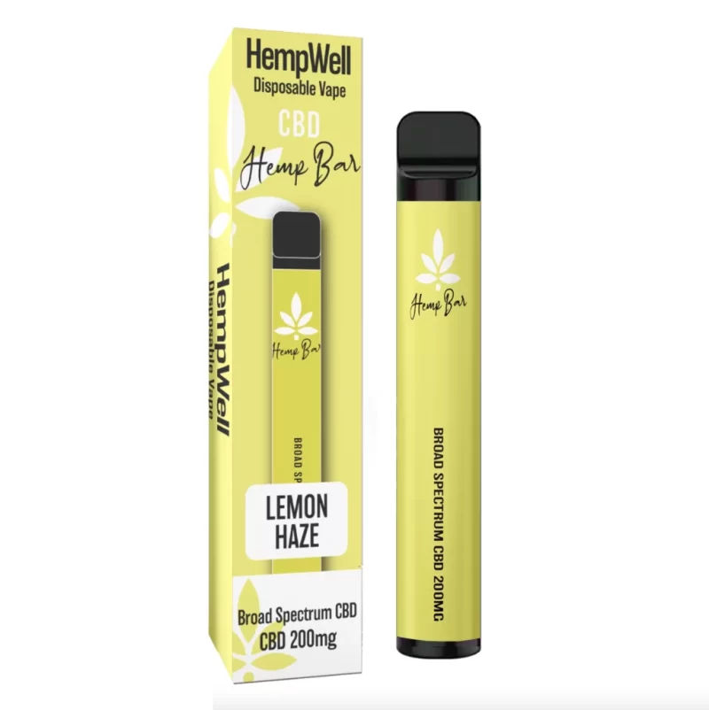 Hemp Bar CBD Disposable Vape | 200mg CBD | Lemon Haze Flavour
