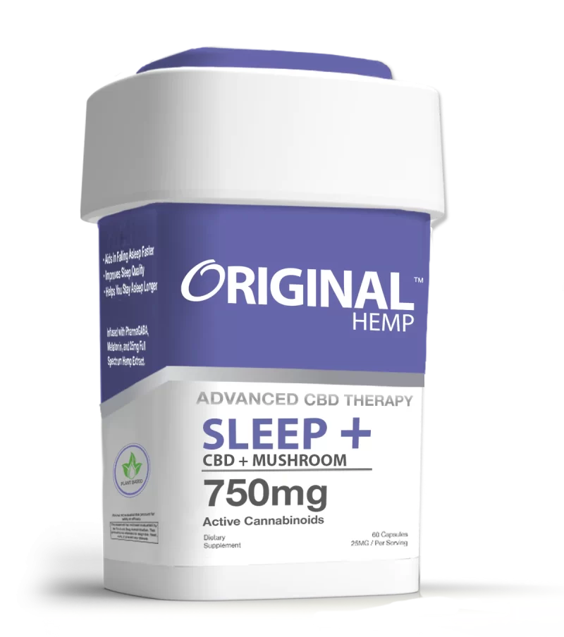Sleep Capsules | Full Spectrum CBD + Chaga Mushroom (750mg / 60ct)